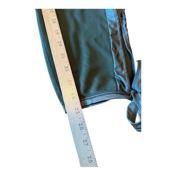 Fabletics Olive Green Pants Ankle Tie Sz Medium Elastic Waist Sweats Stretch - Picture 7 of 8